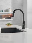 Delta Faucet Matte Black Single Handle Pull Down Kitchen Faucet 