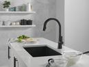 Single Handle Pull Down Kitchen Faucet in Matte Black image number 13