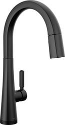 Single Handle Pull Down Kitchen Faucet in Matte Black