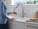 Delta Faucet Lumicoat Arctic Stainless Single Handle Pull Down Kitchen Faucet 