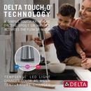 Delta Faucet Lumicoat Arctic Stainless Single Handle Pull Down Kitchen Faucet 