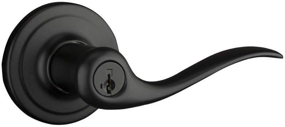 Kwikset Matte Black Keyed Lever 