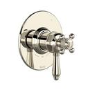Single Handle Thermostatic and Pressure Balancing Valve Trim in Polished Nickel