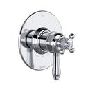 Single Handle Thermostatic and Pressure Balancing Valve Trim in Polished Chrome