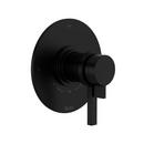 Single Handle Pressure Balancing and Thermostatic Valve Trim in Matte Black