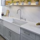 DXV Canvas White 36 x 20 in. No Hole Fireclay 1 Bowl Undermount Kitchen Sink 
