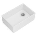 DXV Canvas White 29-3/4 x 20 in. No Hole Fireclay 1 Bowl Undermount Kitchen Sink 