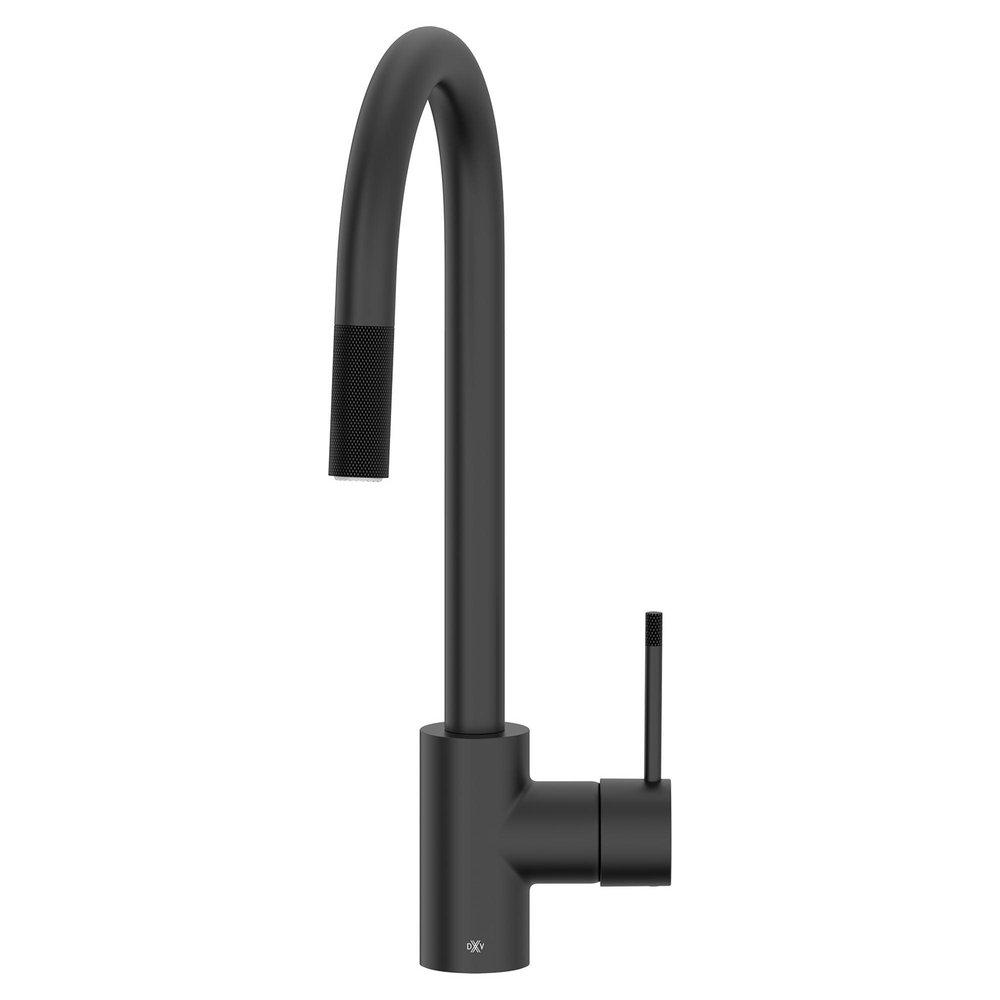 DXV Matte Black Pull Down Kitchen Faucet 