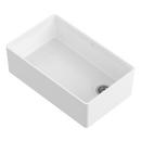 DXV Canvas White 32-3/4 x 20 in. No Hole Fireclay 1 Bowl Undermount Kitchen Sink 