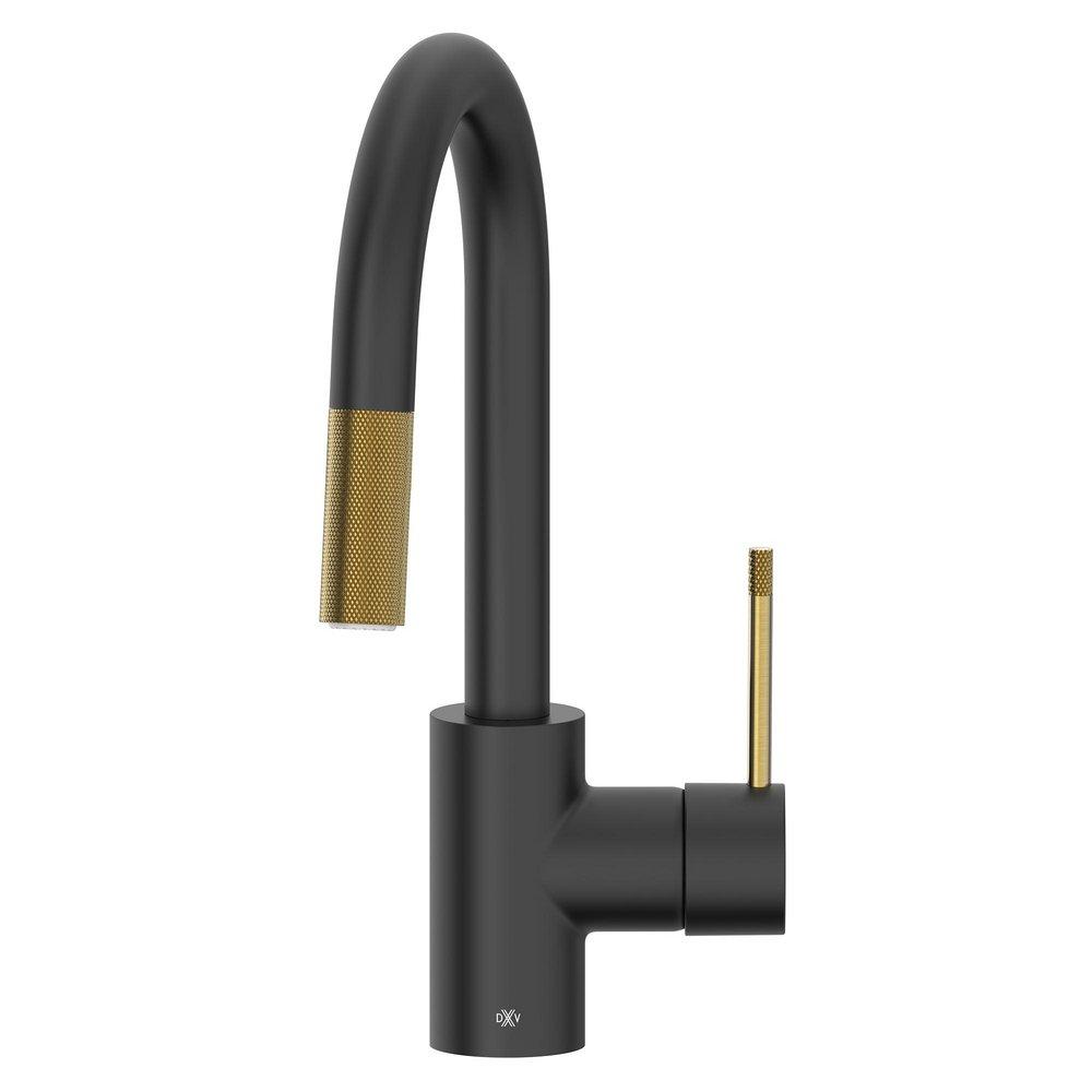 DXV Matte Black Single Handle Lever Bar Faucet 