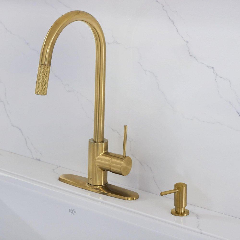 DXV Brass Pull Down Kitchen Faucet 