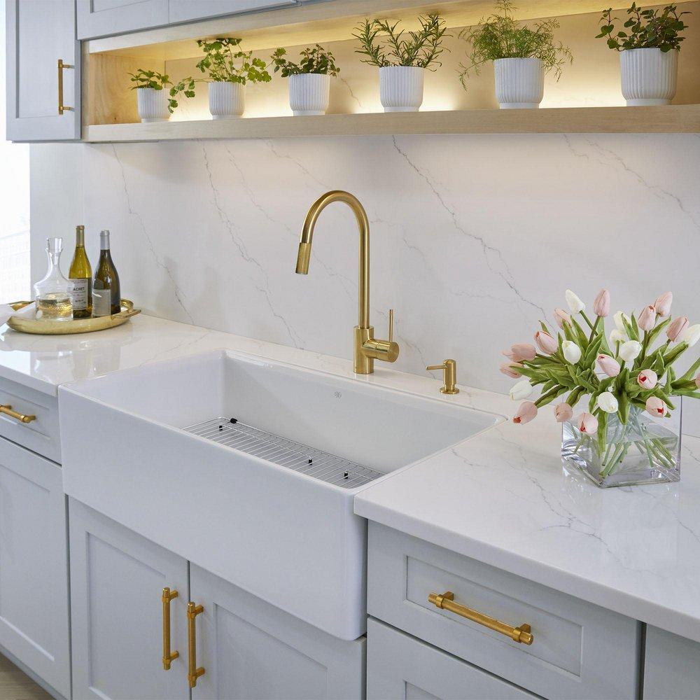 DXV Brass Pull Down Kitchen Faucet 