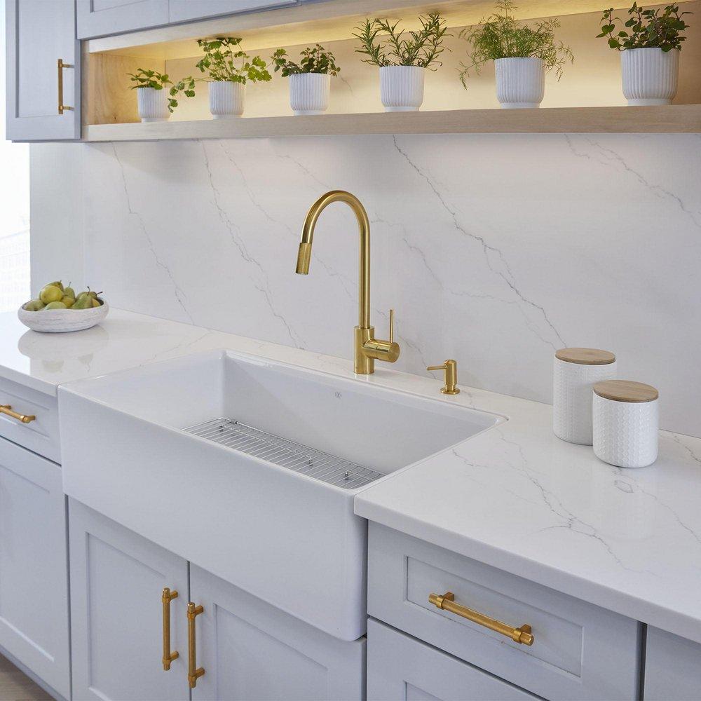 DXV Brass Pull Down Kitchen Faucet 
