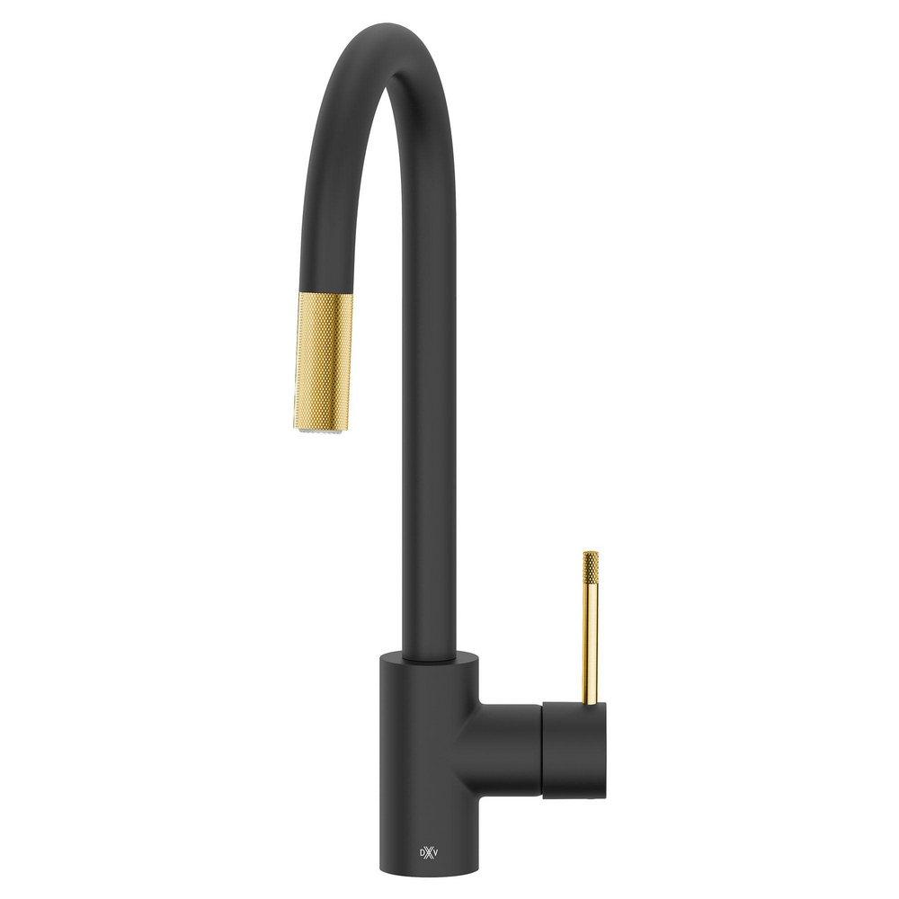 DXV Matte Black Pull Down Kitchen Faucet 