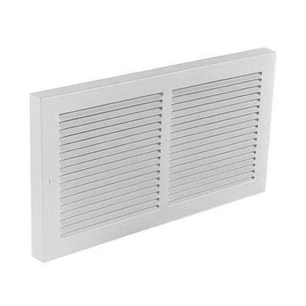 Hart & Cooley Bright White 30 x 8 in. Residential Return Grille in Bright White Steel 
