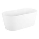 66-5/8  x 31-1/2 in. Freestanding Bathtub with Center Drain in Matte White 