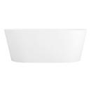 63 x 31-1/2 in. Freestanding Bathtub with Center Drain in Matte White 