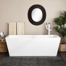 70 x 31 in. Freestanding Bathtub with Center Drain in Matte White 
