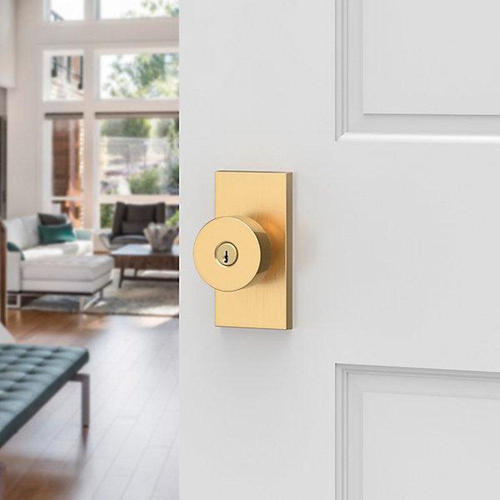 Baldwin Lifetime PVD Satin Brass Knob 