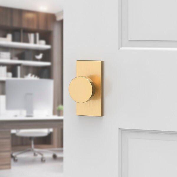 Baldwin Lifetime PVD Satin Brass Dummy Knob 