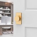Baldwin Lifetime PVD Satin Brass Dummy Knob 
