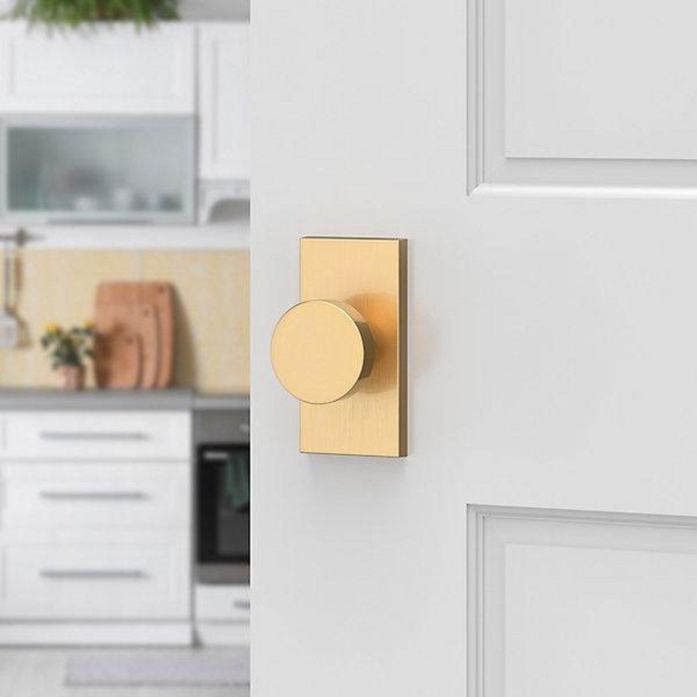 Baldwin Lifetime PVD Satin Brass Passage Knob 