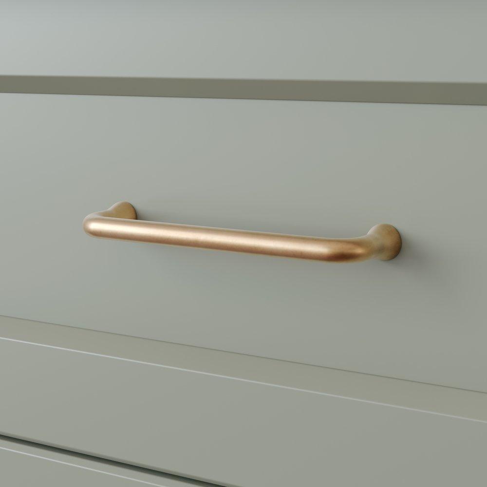 5 BRASS CABINET PULL ANTIQUE BRASS 