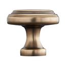 BRASS ROUND CABINET KNOB SATIN BRASS 