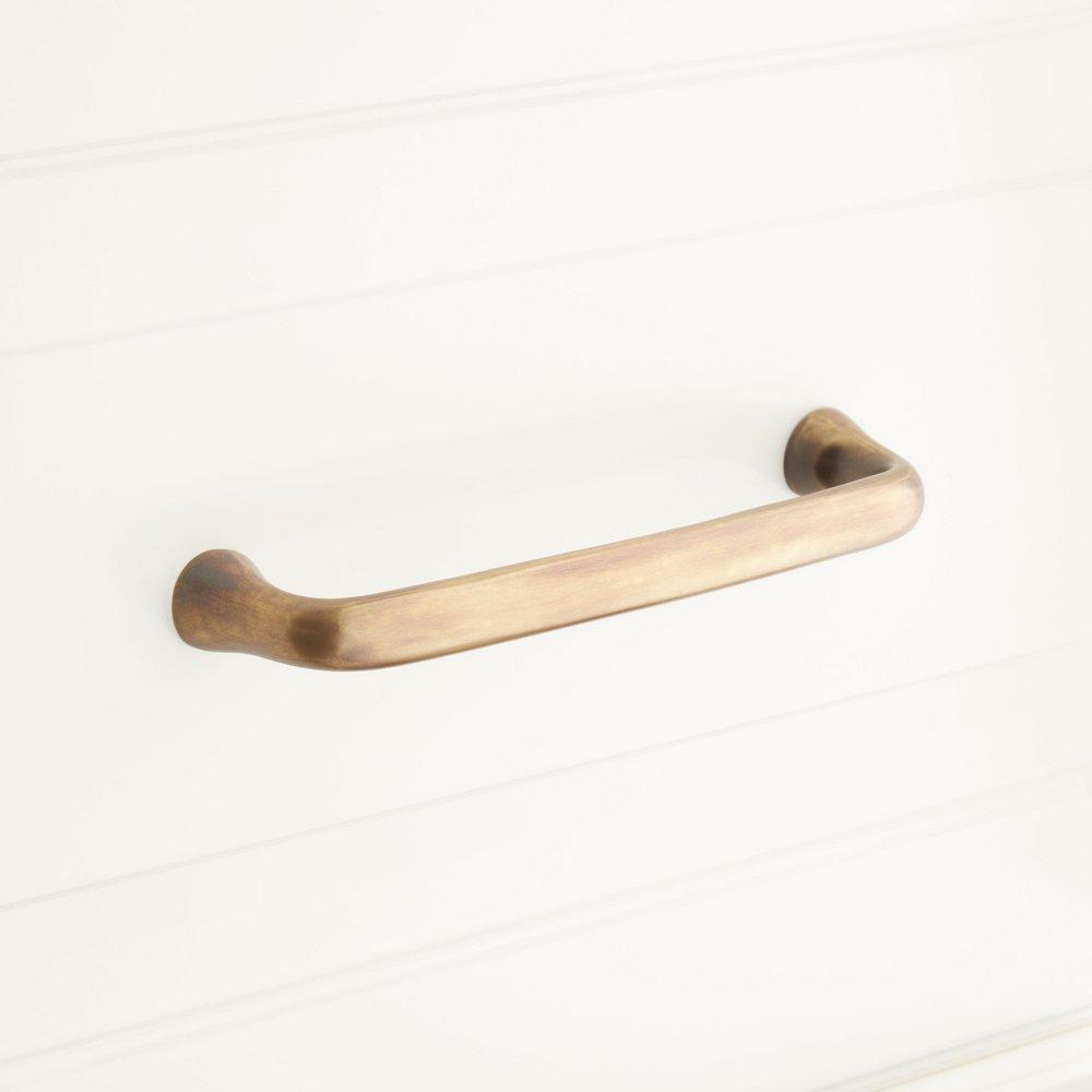 63/10 BRASS CABINET PULL ANTIQUE BRASS 