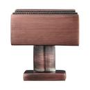 RECTANGLE CABINET KNOB ANTIQUE BRASS 