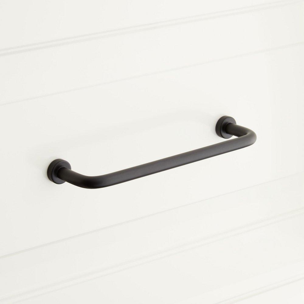 5 BRASS CABINET PULL THIN PROFILE SATIN BLACK 