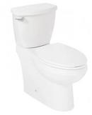 1.28 gpf Elongated Two Piece Toilet in White with Black