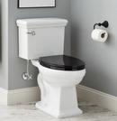 Signature Hardware White/Black 1.28 gpf Elongated Floor Mount Two Piece Toilet 