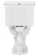 1.28 gpf Elongated Two Piece Toilet in White with Black