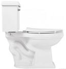Signature Hardware White 1.28 gpf Elongated Floor Mount Two Piece Toilet 