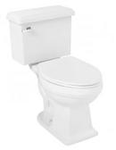 Signature Hardware White 1.28 gpf Elongated Floor Mount Two Piece Toilet 