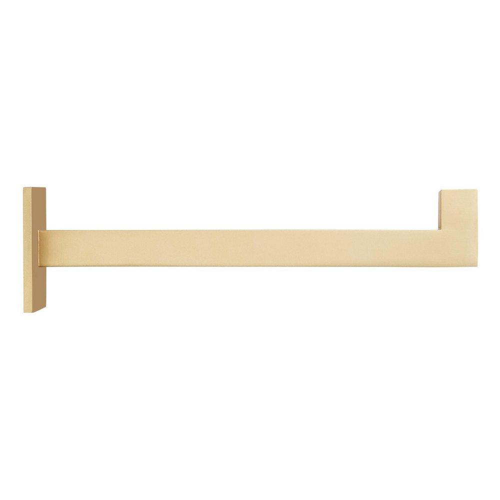 BRASS SHELF BRACKET 9 SATIN BRASS 