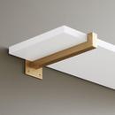 BRASS SHELF BRACKET 9 SATIN BRASS 