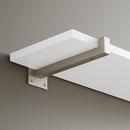 BRASS SHELF BRACKET 9 BRUSHED NICKEL 