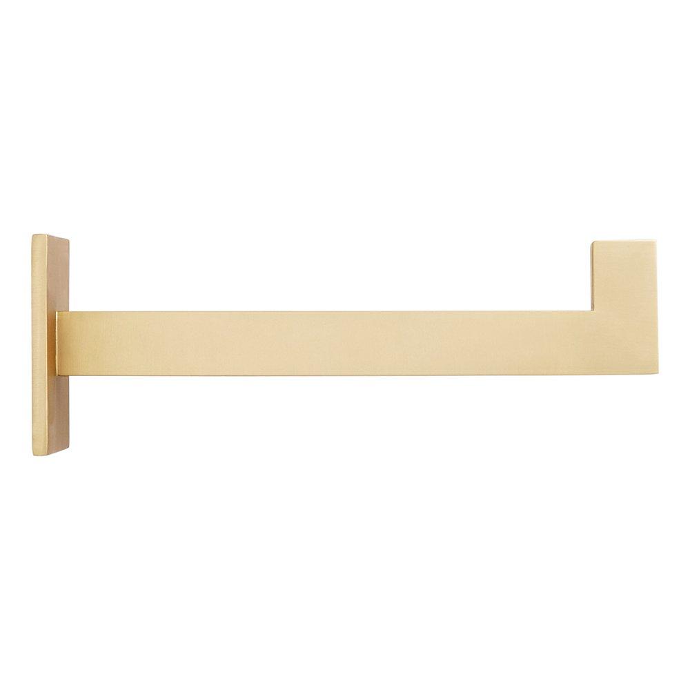BRASS SHELF BRACKET 7 SATIN BRASS 