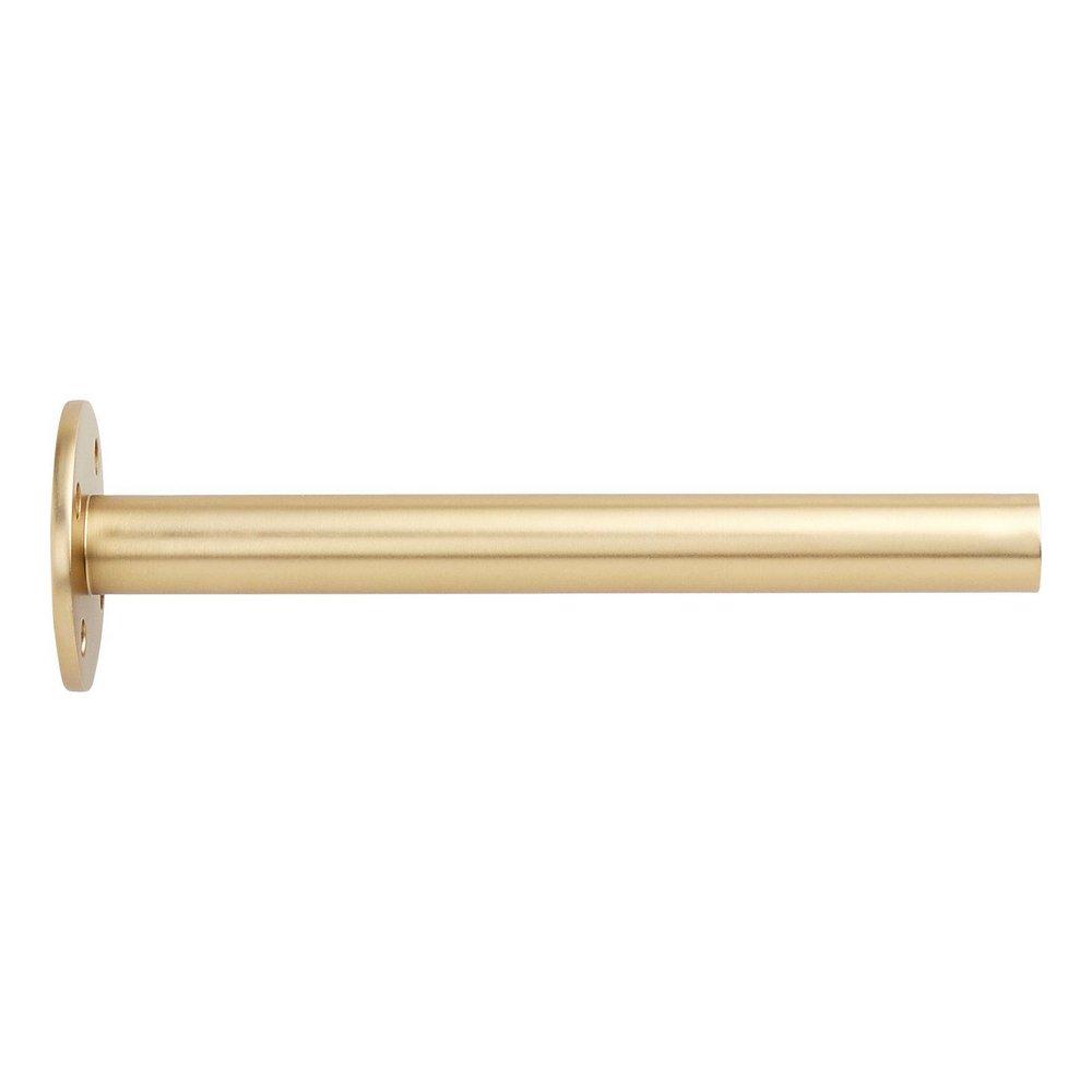 BRASS SHELF BRACKET 81/4 SATIN BRASS 