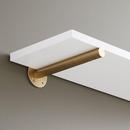 BRASS SHELF BRACKET 81/4 SATIN BRASS 
