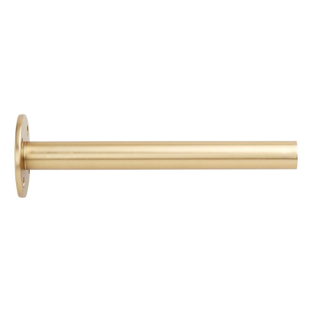 BRASS SHELF BRACKET 81/4 SATIN BRASS 