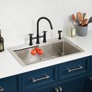 33 in. Drop-in Stainless Steel Single Bowl Workstation Kitchen Sink 
