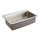33 in. Drop-in Stainless Steel Single Bowl Workstation Kitchen Sink 