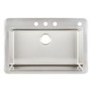 33 in. Drop-in Stainless Steel Single Bowl Workstation Kitchen Sink 