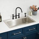 33 in. Drop-in Stainless Steel Single Bowl Workstation Kitchen Sink 