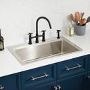 33 in. Drop-in Stainless Steel Single Bowl Workstation Kitchen Sink 