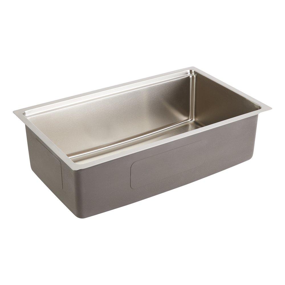 31 in. Undermount Stainless Steel Single Bowl Workstation Kitchen Sink 
