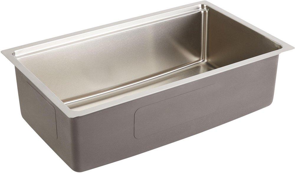 31 in. Undermount Stainless Steel Single Bowl Workstation Kitchen Sink 